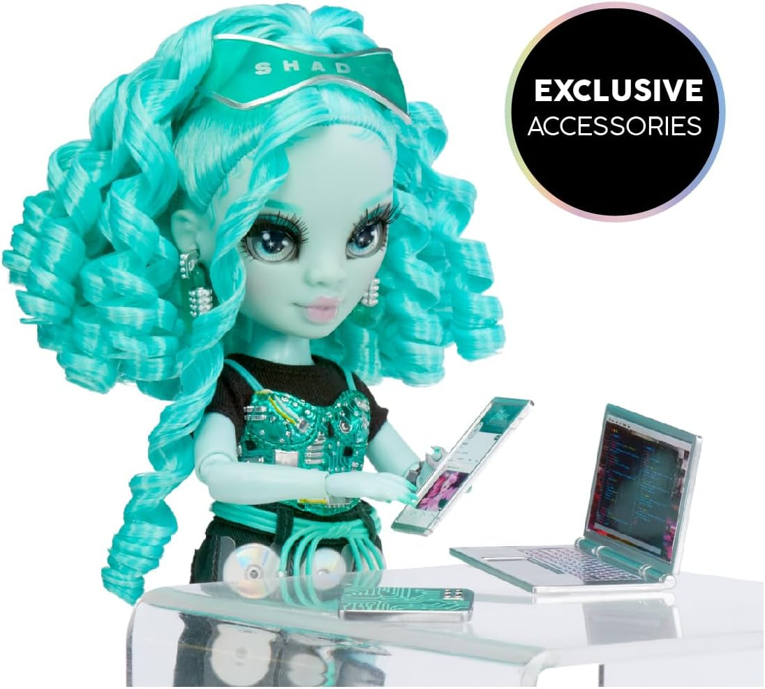 Rainbow High Shadow High Series 3 - Berrie Skies - Muñeca de moda verde - Conjunto de moda y más de 10 coloridos accesorios de juego - Ideal para coleccionistas y niños de 4 a 12 años