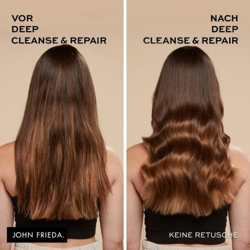 John Frieda - Mascarilla / Tratamiento Deep Cleanse & Repair - Contenido: 250 ml - Con aceite de semilla de cáñamo + aguacate nutritivo - Mascarilla capilar calmante para cabello dañado Mascarilla capilar Naty Shop