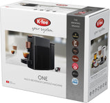 Máquina espresso con cápsulas K-FEE ONE para café, té y cacao | Café expreso compacto | Calentamiento rápido | Depósito de agua de 0,8 litros | 19 barras | Cobre negro | Ganador de la prueba Stiftung Warentest 2023