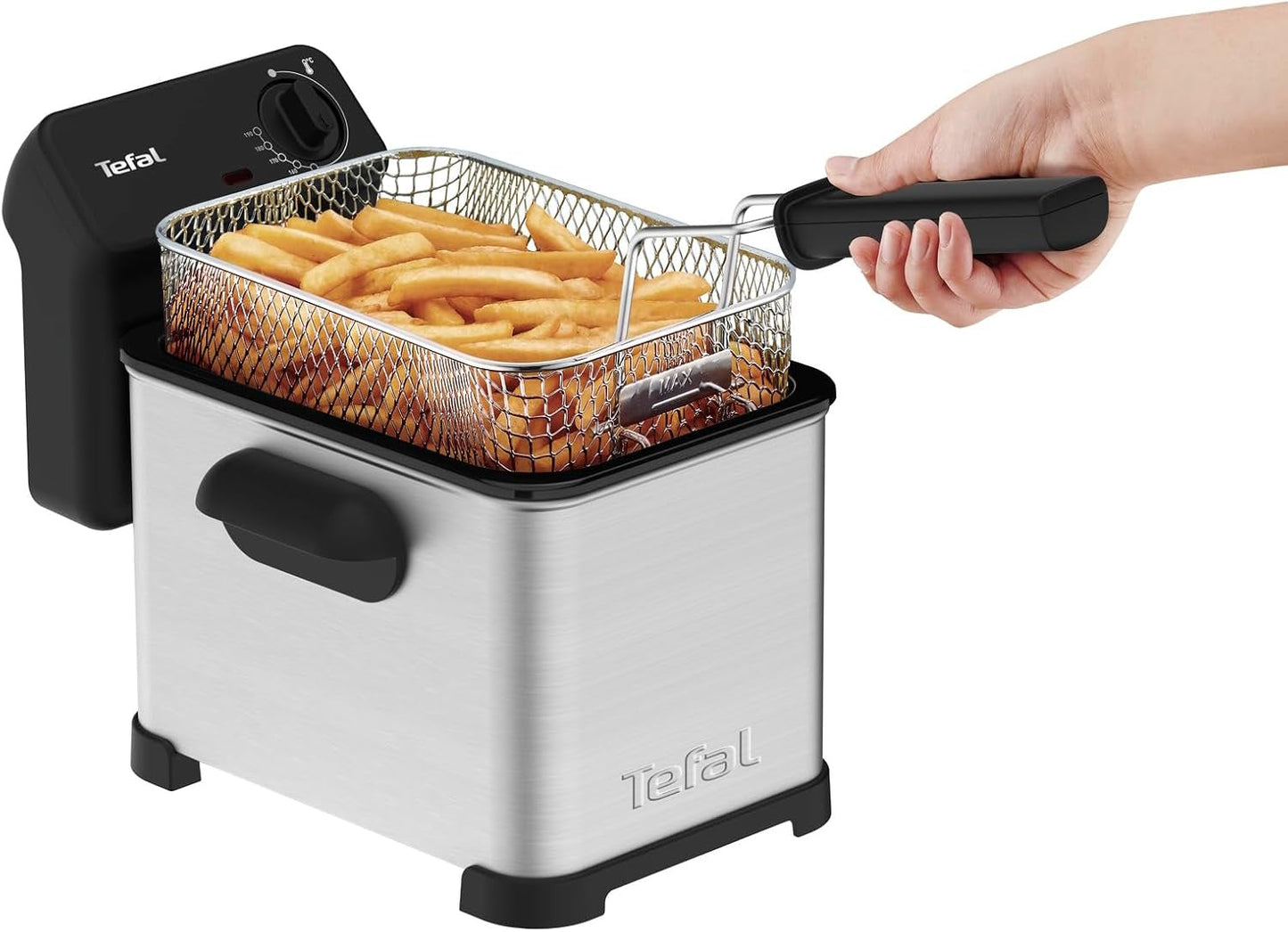 Tefal Family Pro Access 4.0L, 3000 Watt, semiprofesional, con aceite, depósito de aceite extraíble, tecnología de zona de refrigeración Electrodomésticos Naty Shop