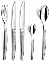 Cubiertos JET con Diseño Brillante, Excepcional Juego de Cubiertos, 30 Piezas Naty Shop Kitchen