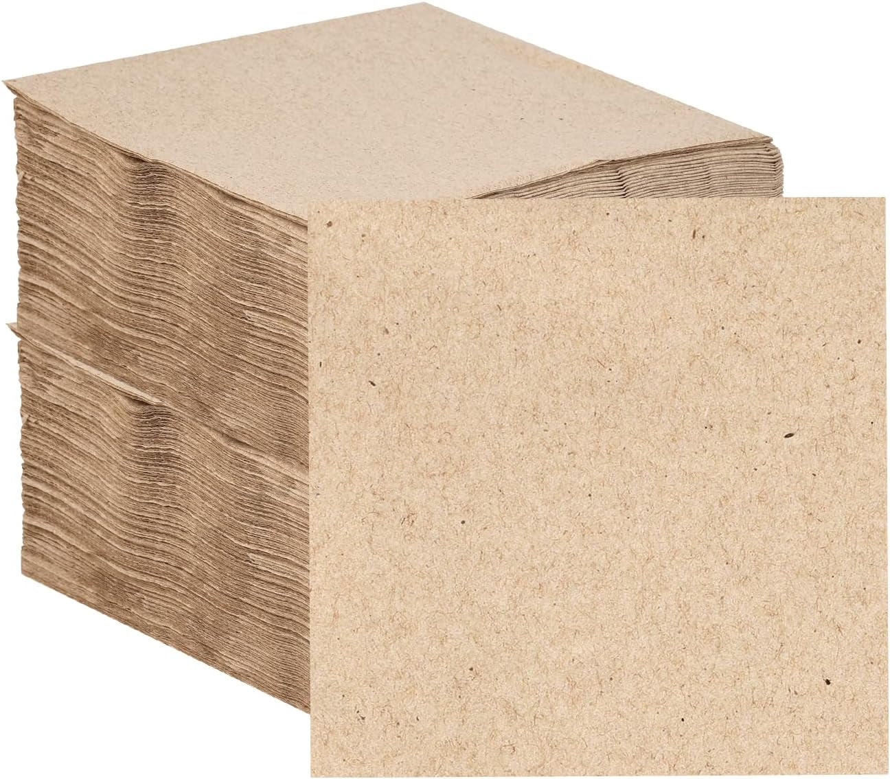 Tipo de mesa | 100 Paquetes a Granel Servilletas de Papel Reciclado Suaves Servilletas de Fiesta Desechables Marrón Adecuadas para Uso Diario Kraft Ecológico Sin Blanquear Compostable Hecho en la UE 2 Capas 33cm