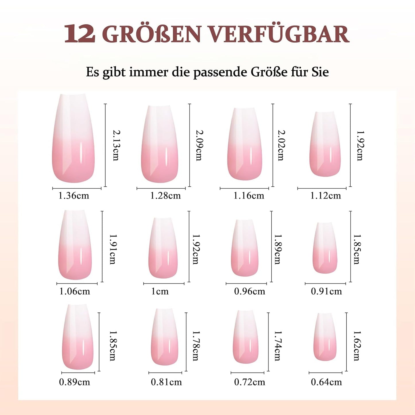 Juego de Uñas Postizas Bailarina - 240 Piezas Delicadas Uñas Postizas Rosa Lila, Pegamento de Cobertura Completa en Uñas Postizas, Juego de Puntas de Uñas Postizas para Manicura y Arte de Uñas para Mujeres y Niñas (Rosa Lavanda)