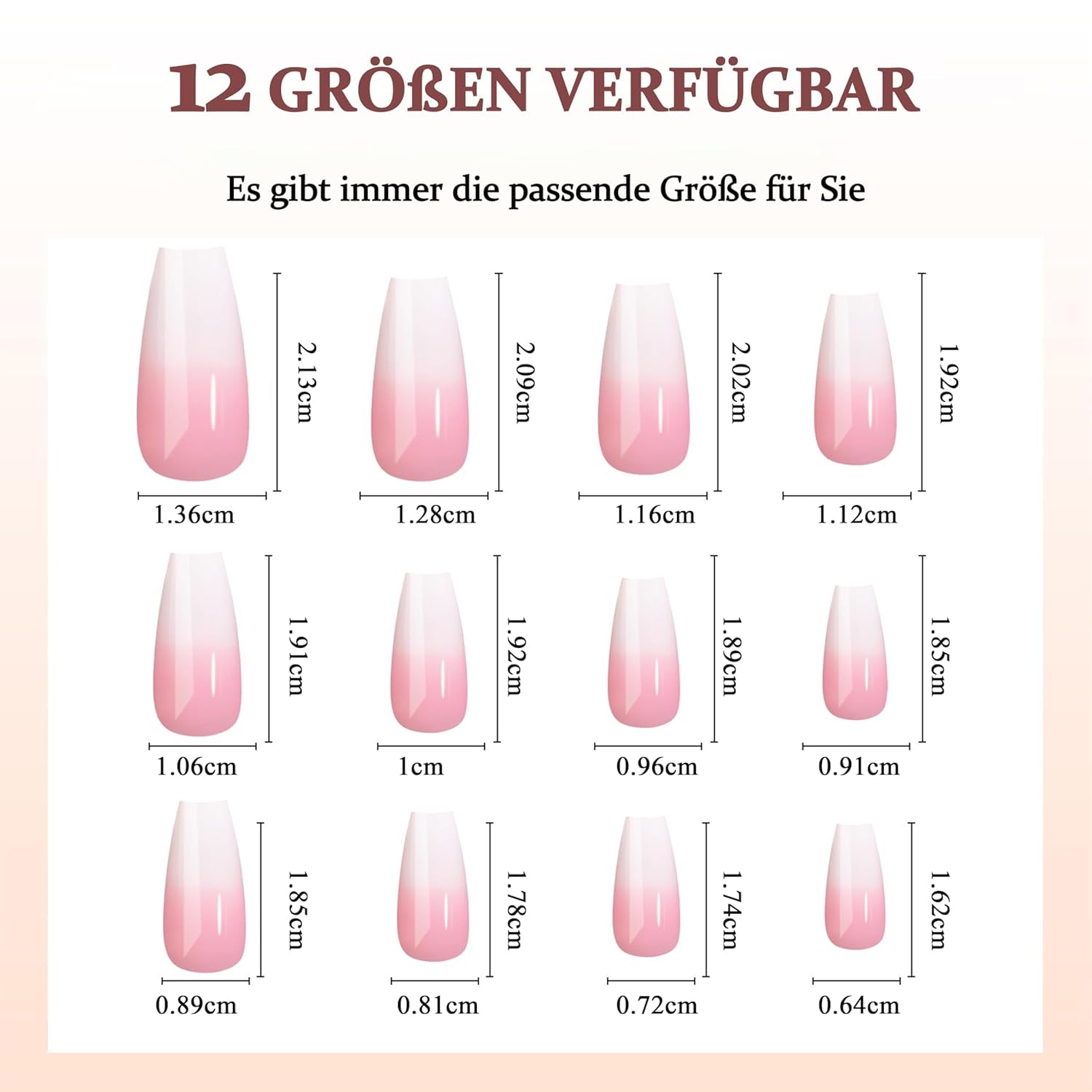 Juego de Uñas Postizas Bailarina - 240 Piezas Delicadas Uñas Postizas Rosa Lila, Pegamento de Cobertura Completa en Uñas Postizas, Juego de Puntas de Uñas Postizas para Manicura y Arte de Uñas para Mujeres y Niñas (Rosa Lavanda)