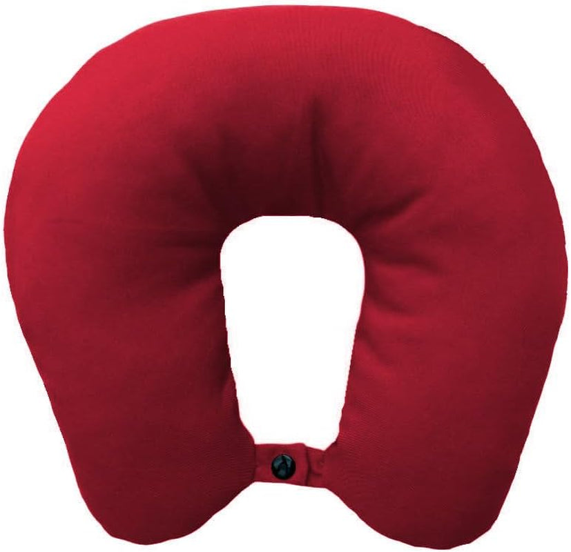 Lemos Home Almohada para el cuello con relleno de microfibra, almohada de apoyo para el cuello, cómoda almohada de viaje para avión, coche, oficina, ideal para camping, vacaciones y dispositivos de viaje (verde menta)