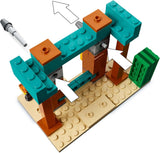 LEGO Minecraft The Illager Desert Patrol Videojuego para niños, mini juguete de puesto avanzado y tres minifiguras que incluyen saqueador, sirviente y caballero cactus 21267 Juegos de construcción Besuche den LEGO-Store