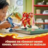 LEGO NINJAGO Figura de acción del robot de fuego de Kai, juguete para niños con figura de robot rojo personalizable, juego de ninja, 4 figuras, incluidos Kai y Zane, regalo para niños y niñas de 7 años 71808 Juegos de construcción Beuche den LEGO-Store