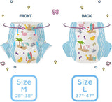 CutiePlusU Pañales para adultos, paquete de 10, pañales desechables para mujeres y hombres, máxima absorbencia durante la noche - I Love Summer (tamaño mediano 71-96 cm)
