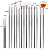 31 Stück Professionelle Nagel Pinsel Set, Nagelpinsel de doble punta, Pinsel para Gelnägel, Pluma acrílica para decoración de uñas, Herramientas de punteado para decoración de uñas, Pincel para uñas para bricolaje Nagelkunst Salon Design