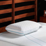 TEMPUR-PEDIC Almohada Tempur-Cloud Prohi, Espuma viscoelástica, Blanco/Opulent Garden, Almohadas King Standard Naty Shop