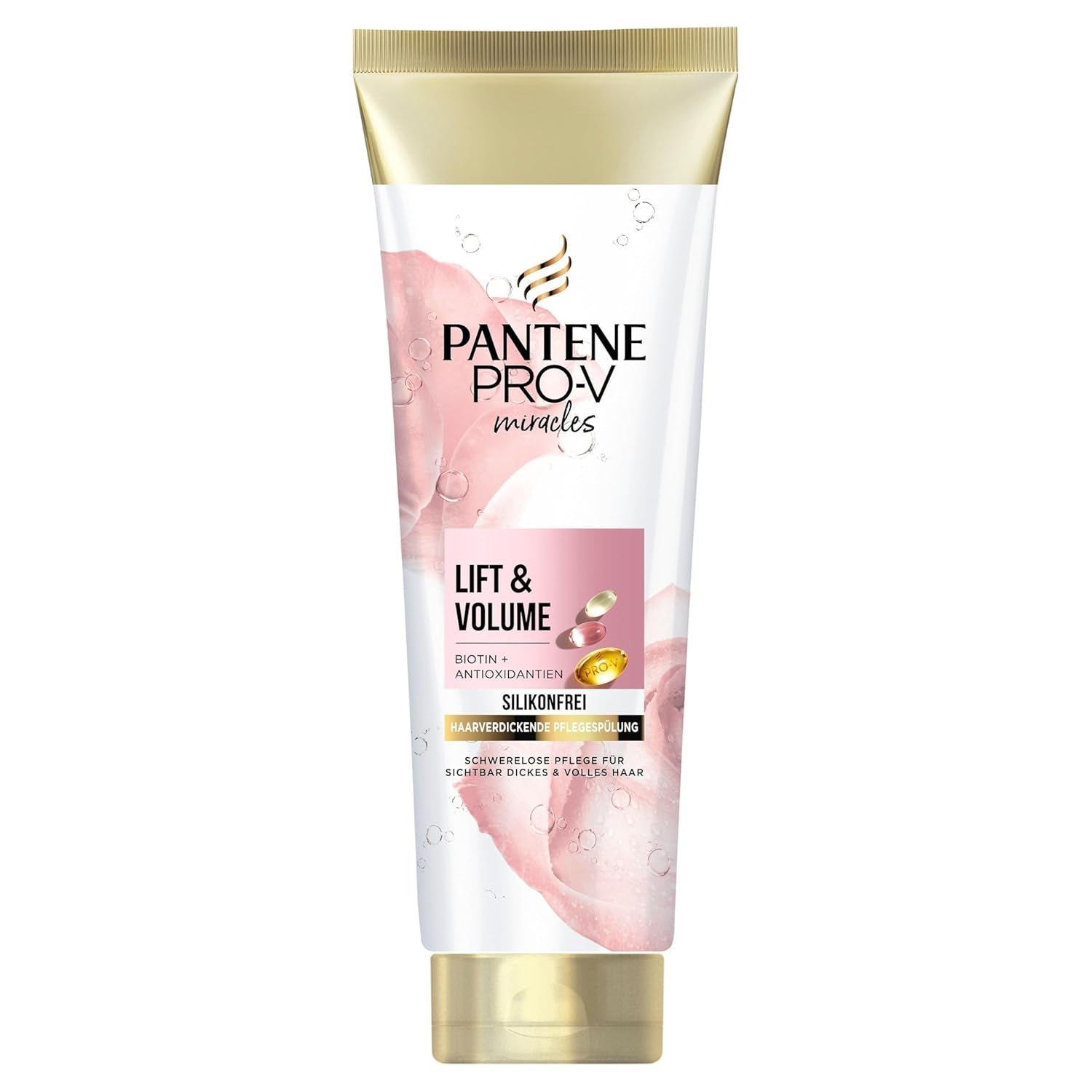 Pantene Pro-V Lift & Volume Champú espesante para el cabello con biotina, acondicionador de ducha y baño sin silicona Pantene 160 ml