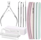FANDAMEI Set de manicura, Buffer Für Nägel, Nagelfeile 100/180, Nagelfeilen Für Gelnägel, Nagelhautschieber, Buffer Für Gelnägel, Feilen Für Gelnägel, Nagelzange, Nagelfeilen Set, Maniküre & Pedicure Set
