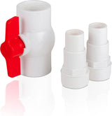 Gre AR512 - Válvula todo/nada con 2 adaptadores para mangueras Ø38 y Ø32 mm