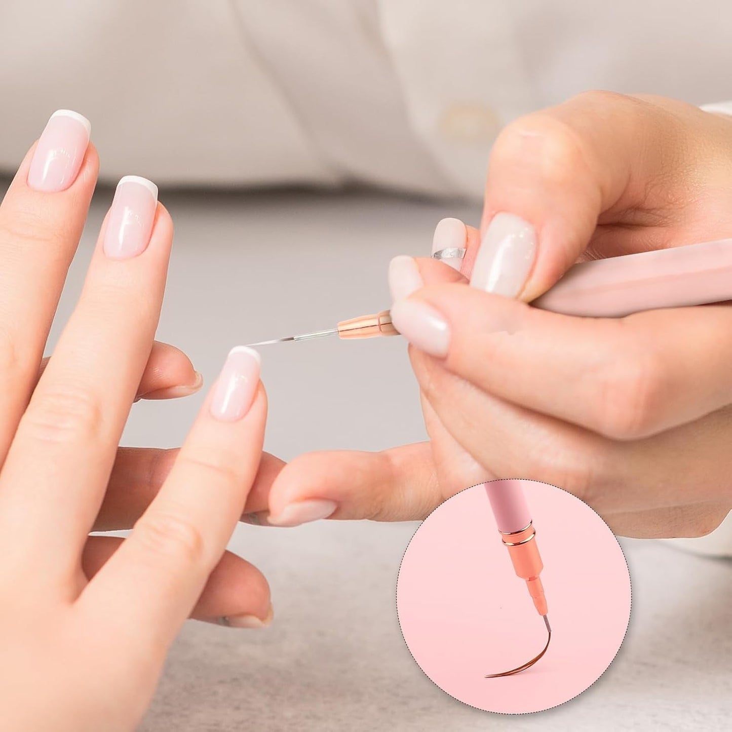 Nail Art Liner-Brush 5-Teiliges Gel-Nagellack-Malerei-Nagel-Punkt-Zeichnungs-Werkzeug Für Lange Linien Kunst-Design-Stift-Set Metallgriff Nail-Art-Design-Binsel para mujeres