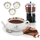 Chocolate caliente italiano Cortina TARTA DE CHOCOLATE AMARGO, 15 sobres X 30 gramos Cacao y Chocolate Caliente Naty Shop