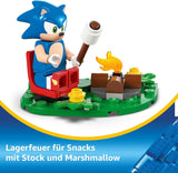 LEGO Sonic the Hedgehog Sonics Showdown At The Campfire Game Juguete para niños y fanáticos de los videojuegos Set de construcción para niños y niñas 7 años Set de aventuras Coleccionable 77001 Juegos de construcción Beuche den LEGO-Store