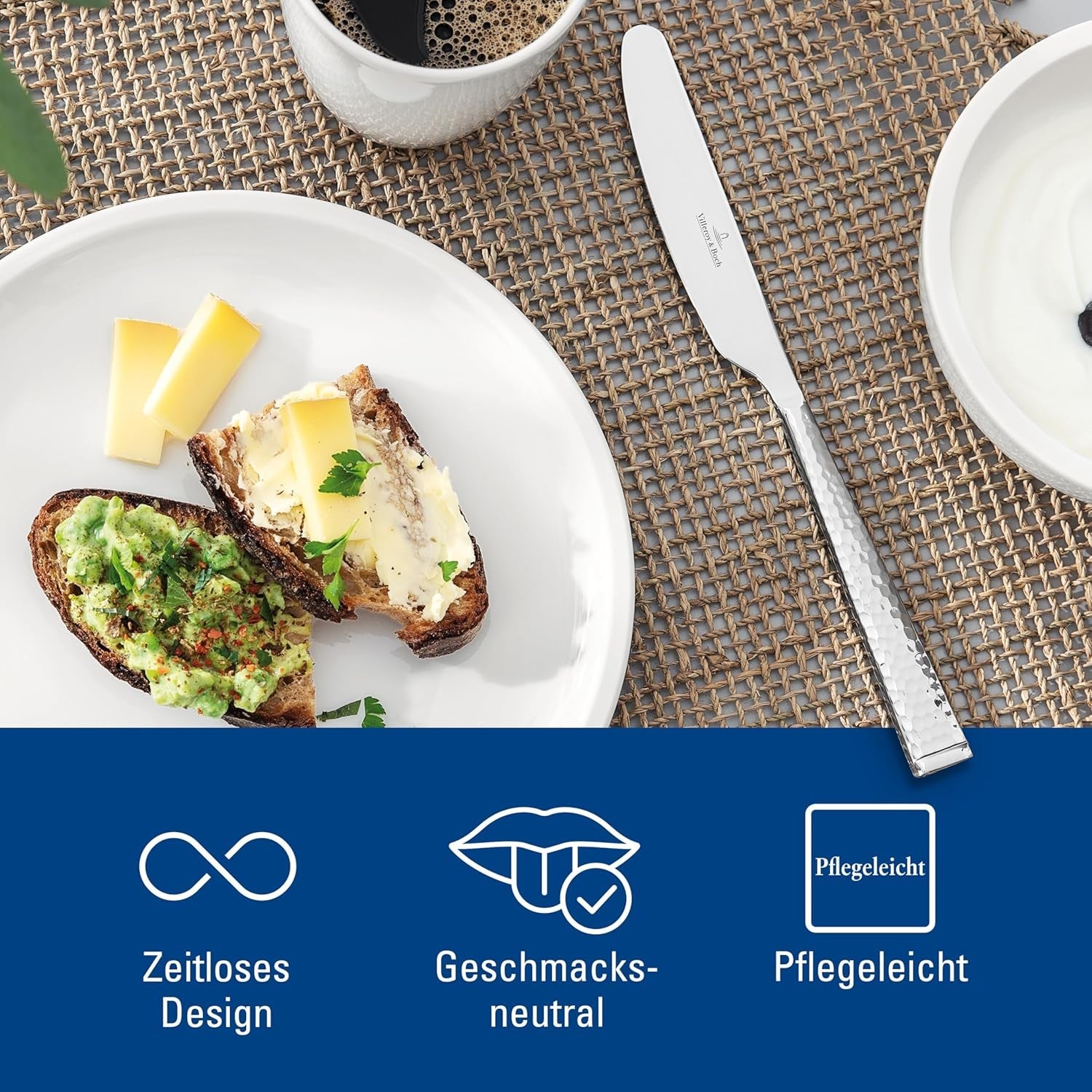 Juego de cubiertos Villeroy & Boch Blacksmith para hasta 6 personas, 24 piezas, acero inoxidable