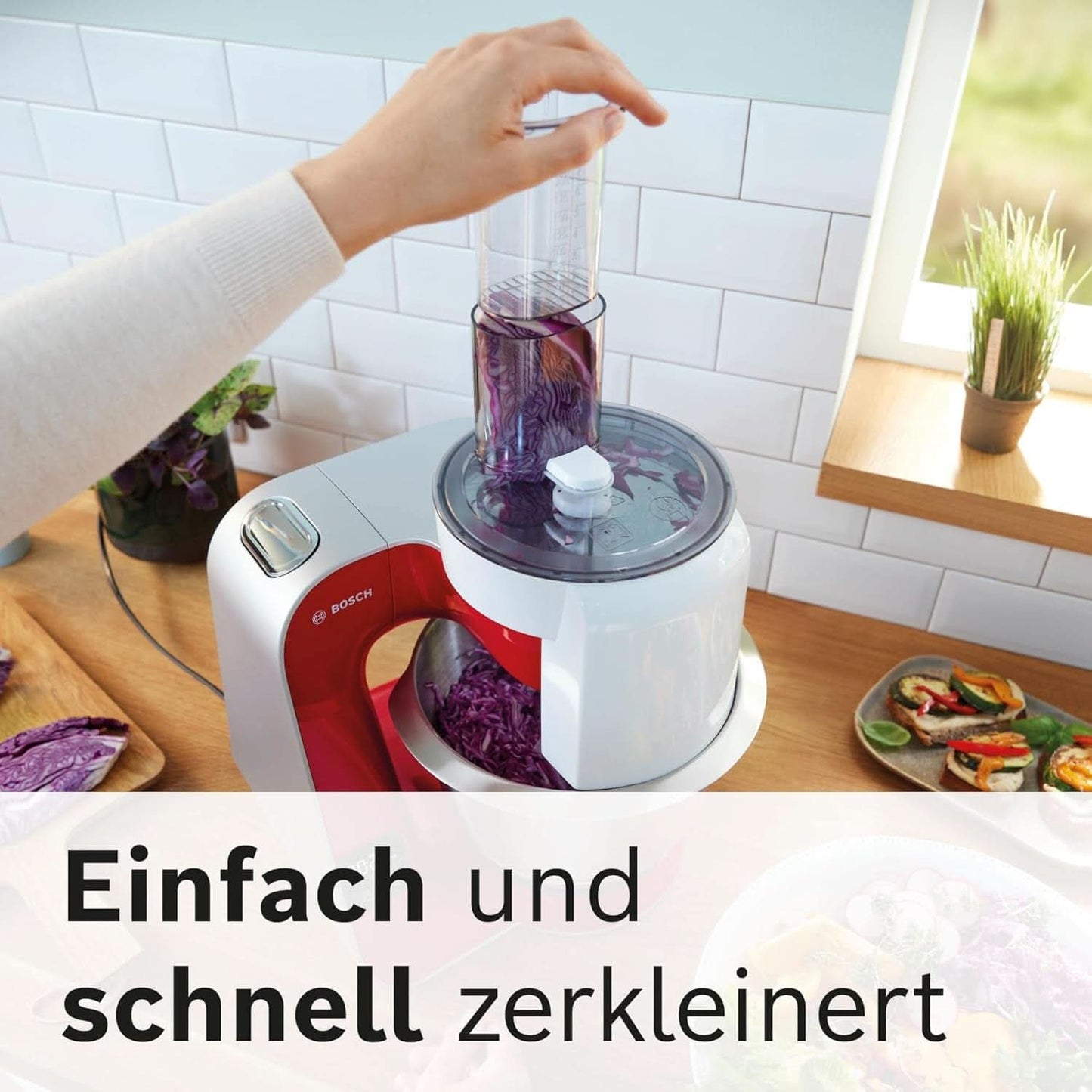 Robot de cocina Bosch Serie 4 MUM5X720, báscula integrada, bol acero inoxidable 3,9L, batidora 1,25L, 1000W Accesorios Alimentación y Lactancia Bebe Naty Shop