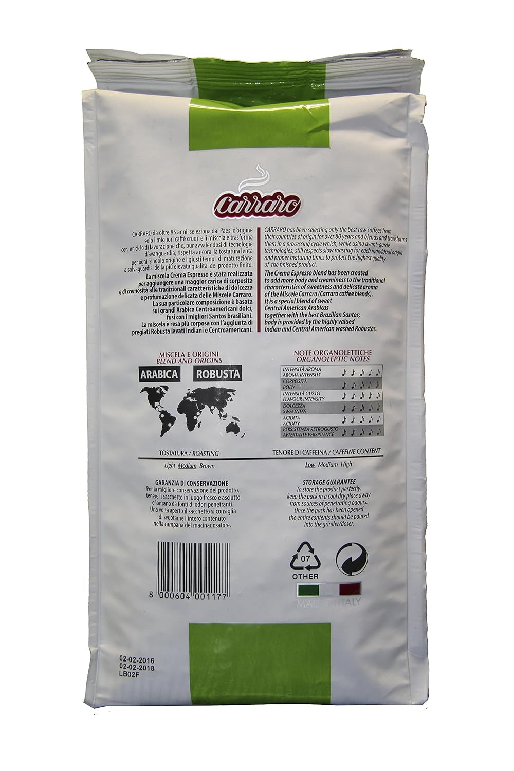 CREMA DE EXPRESO 1kg frijoles
