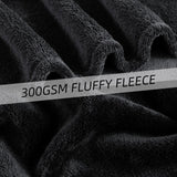 Manta Acogedora Manta Polar Mullida 130 X 150 Cm Mantas para Cama Manta para Sofá Mantas Y Mantas Grandes Y Suaves para Adultos Mantas para Sofá Cálidas Camas Y Mantas Negras Lavables A Máquina Good Nite