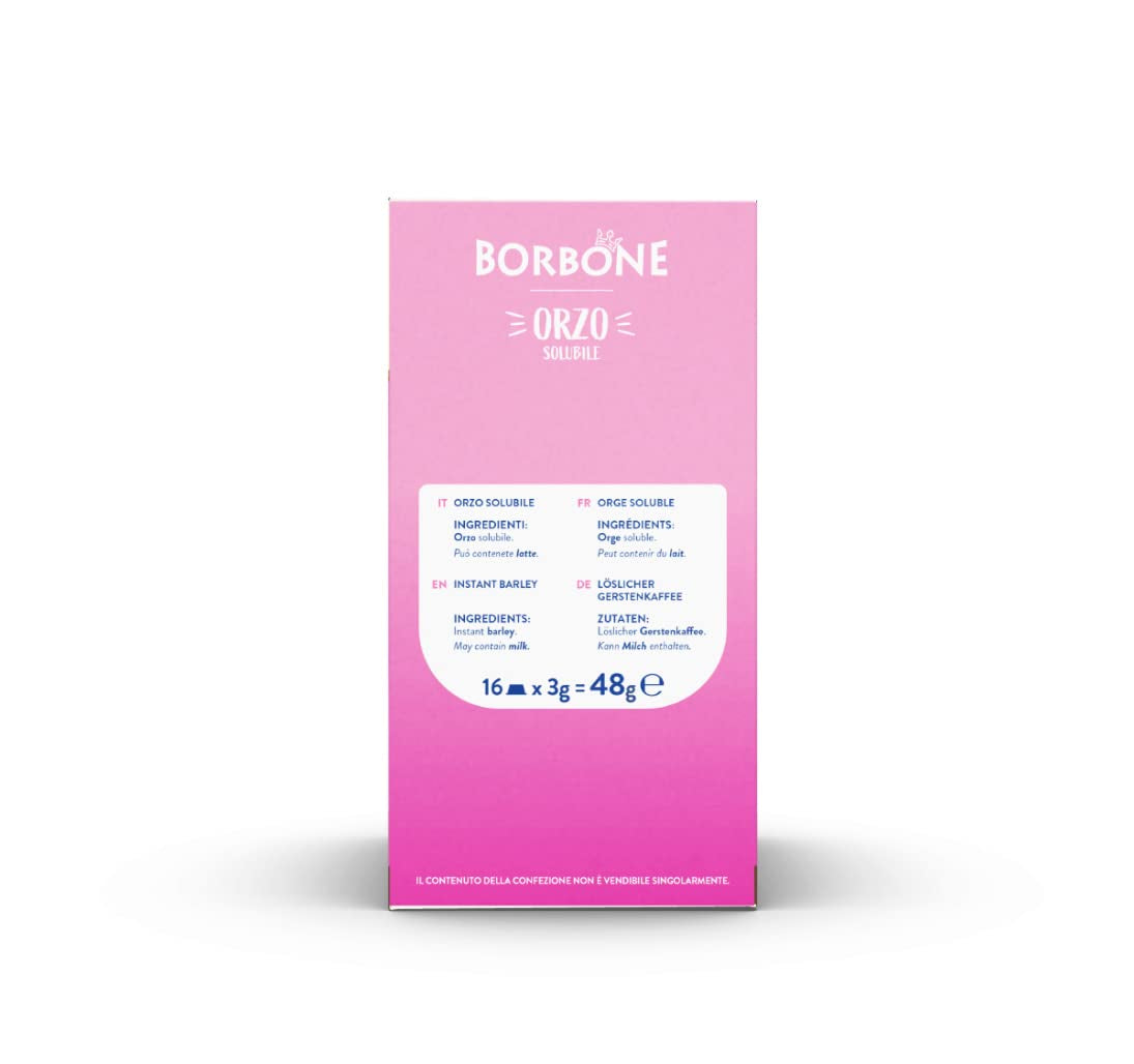Caffè Borbone Malzkaffee - 96 Kapseln (6 Packungen mit 16 Stück) - Compatible con Lavazza A Modo Mio Haushalts-Espressomaschinen