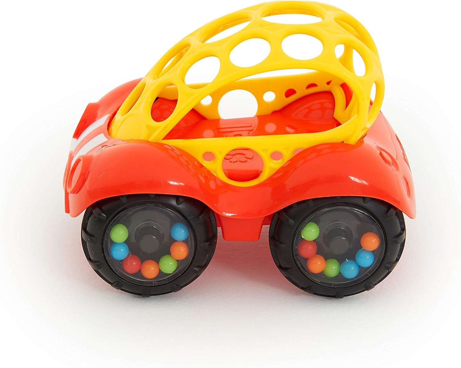 Bright Starts Sonajero Oball Coche Juguete de Actividad Motorizada para Bebés y Niños Pequeños a Partir de 3 Meses 1 Pieza Color Aleatorio Azul o Rojo Juguetes para bebés Naty Shop