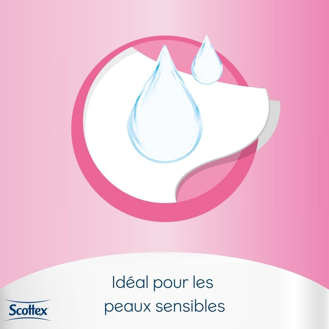 Papel higiénico húmedo sensible, 38 servicios (38 servicios X 12 paquetes, 456 servicios en total)
