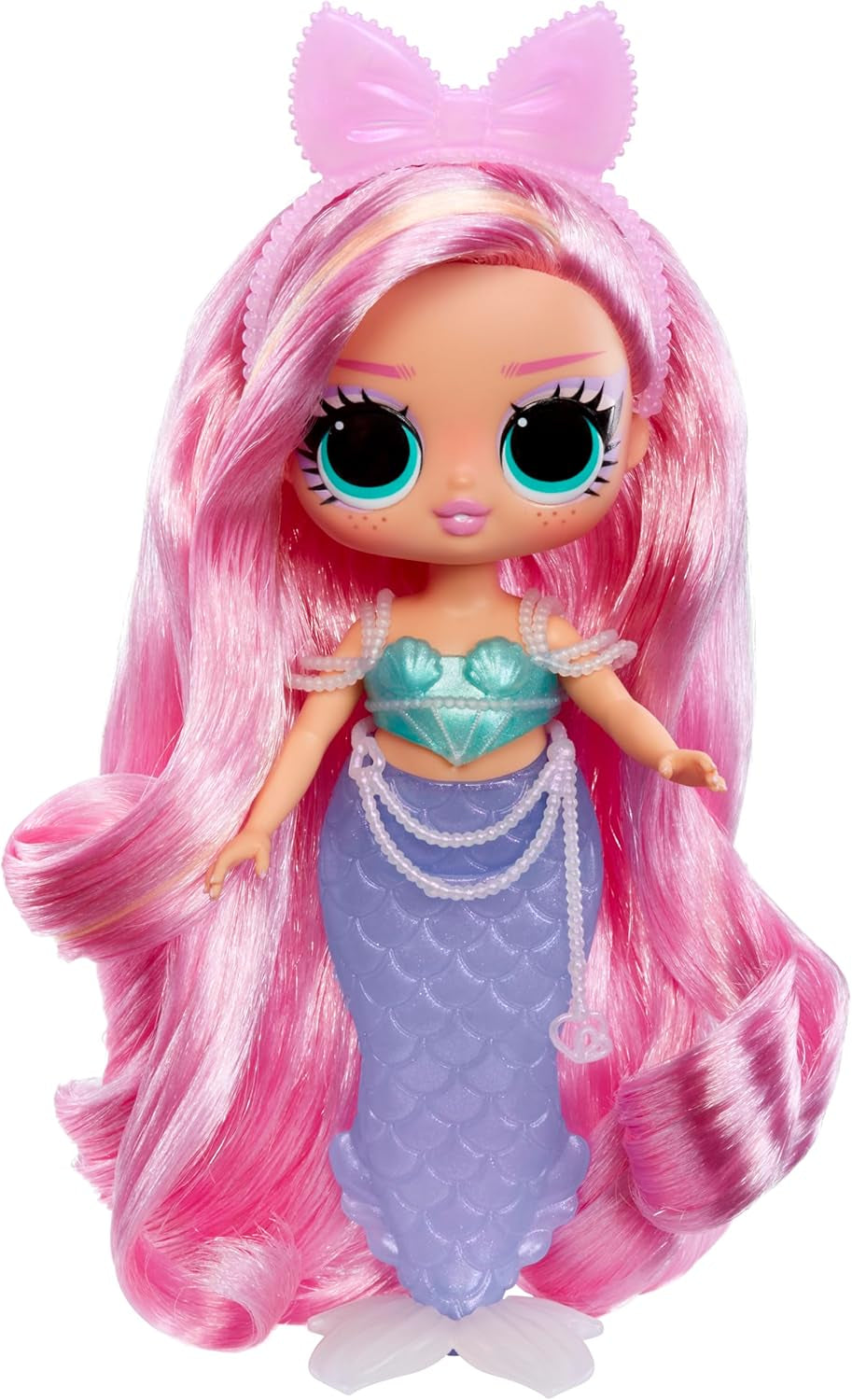 Jajaja ¡Sorpresa! Preadolescentes - Sirena Lola Waves - Muñeca de moda con cola que cambia de color, aleta móvil y bonitos accesorios - Juguete para niños y coleccionistas a partir de 4 años