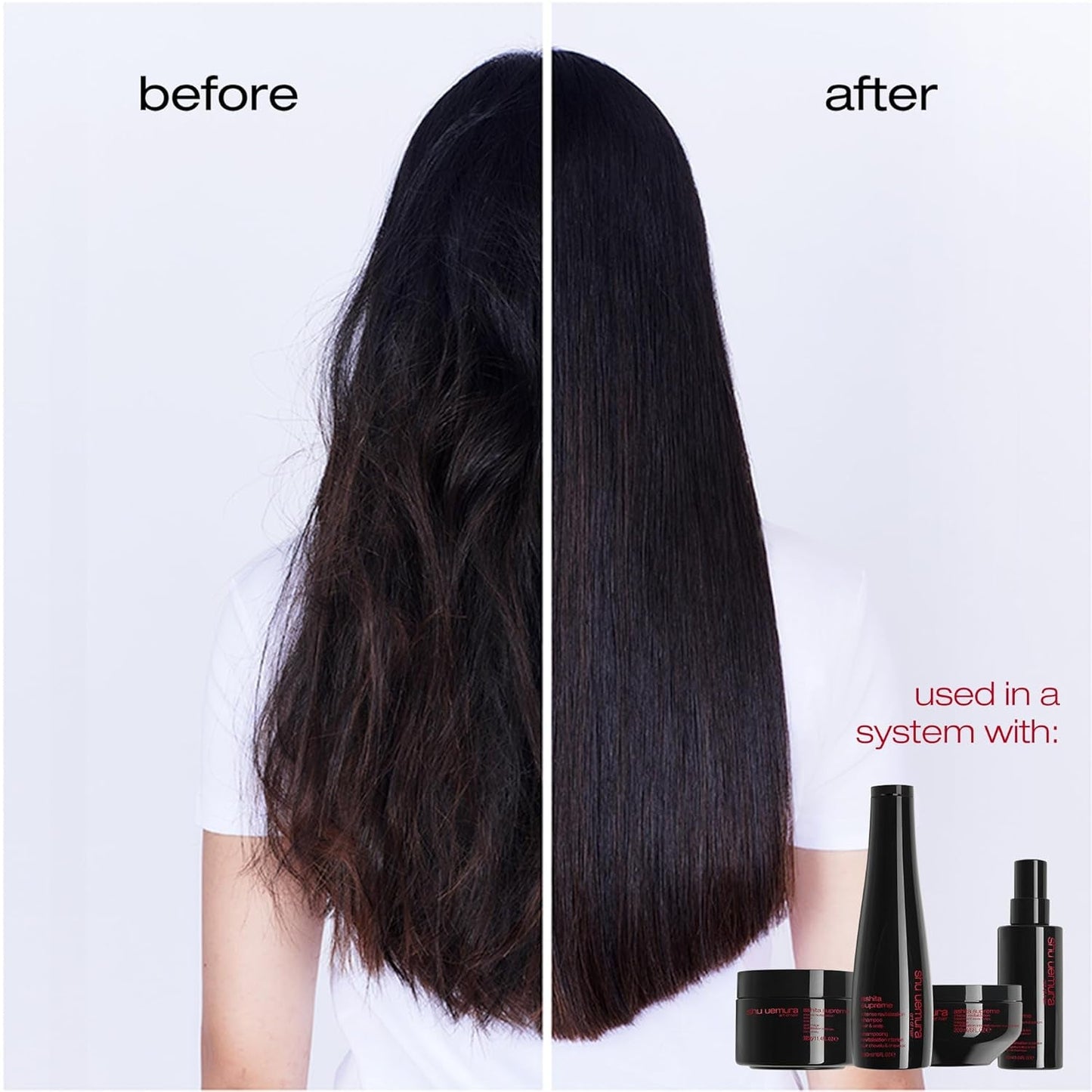 Shu Uemura, Ashita Supreme, Mascarilla capilar revitalizante intensiva, Para todo tipo de cabello, Con extracto de ashitaba, Para más brillo y flexibilidad, Anti-rajaduras, 200 ml Naty Shop Hair Mask