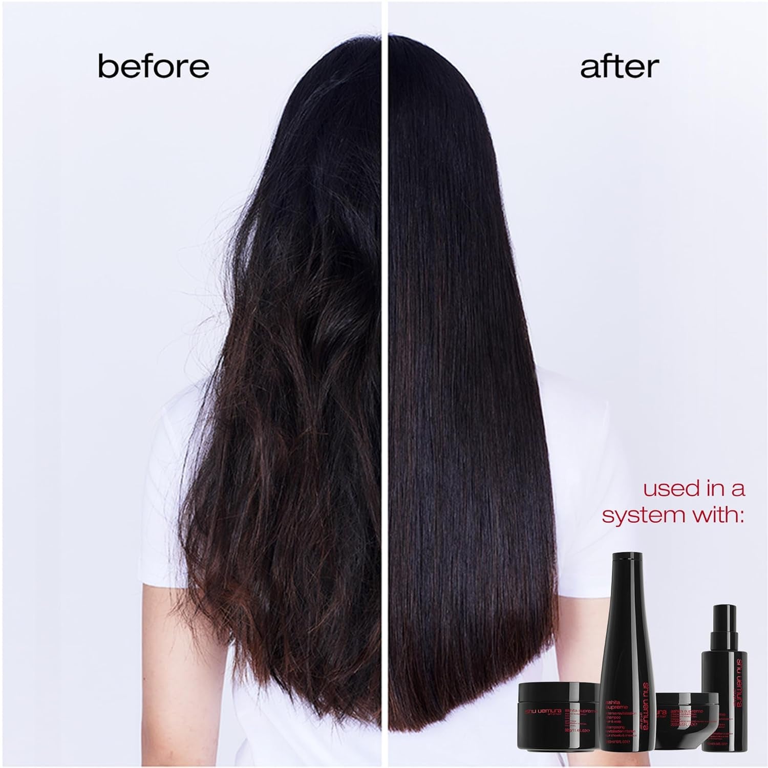 Shu Uemura, Ashita Supreme, Mascarilla capilar revitalizante intensiva, Para todo tipo de cabello, Con extracto de ashitaba, Para más brillo y flexibilidad, Anti-rajaduras, 200 ml Naty Shop Hair Mask