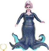 Mattel DISNEY Ariel La Sirenita - Úrsula con tentáculos, collar desmontable y moño de lavanda para una diversión sin fin, adecuada para niños de 3 años en adelante, HLX12
