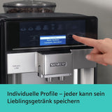 Cafetera espresso automática Siemens EQ.6 plus s700 TE657503DE, para muchas especialidades de café, espumador de leche, molinillo cerámico, doble función de café, antical, limpieza automática a vapor, 1500 W, acero inoxidable