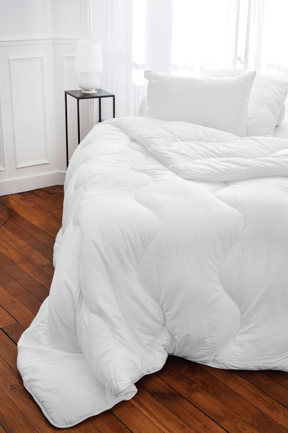Toison D'Or Edredón Natural Silkydor, 380 algodón satinado, 240 X 280 cm, blanco Naty Shop Edredones y colchas Queen White (estándar del Reino Unido)