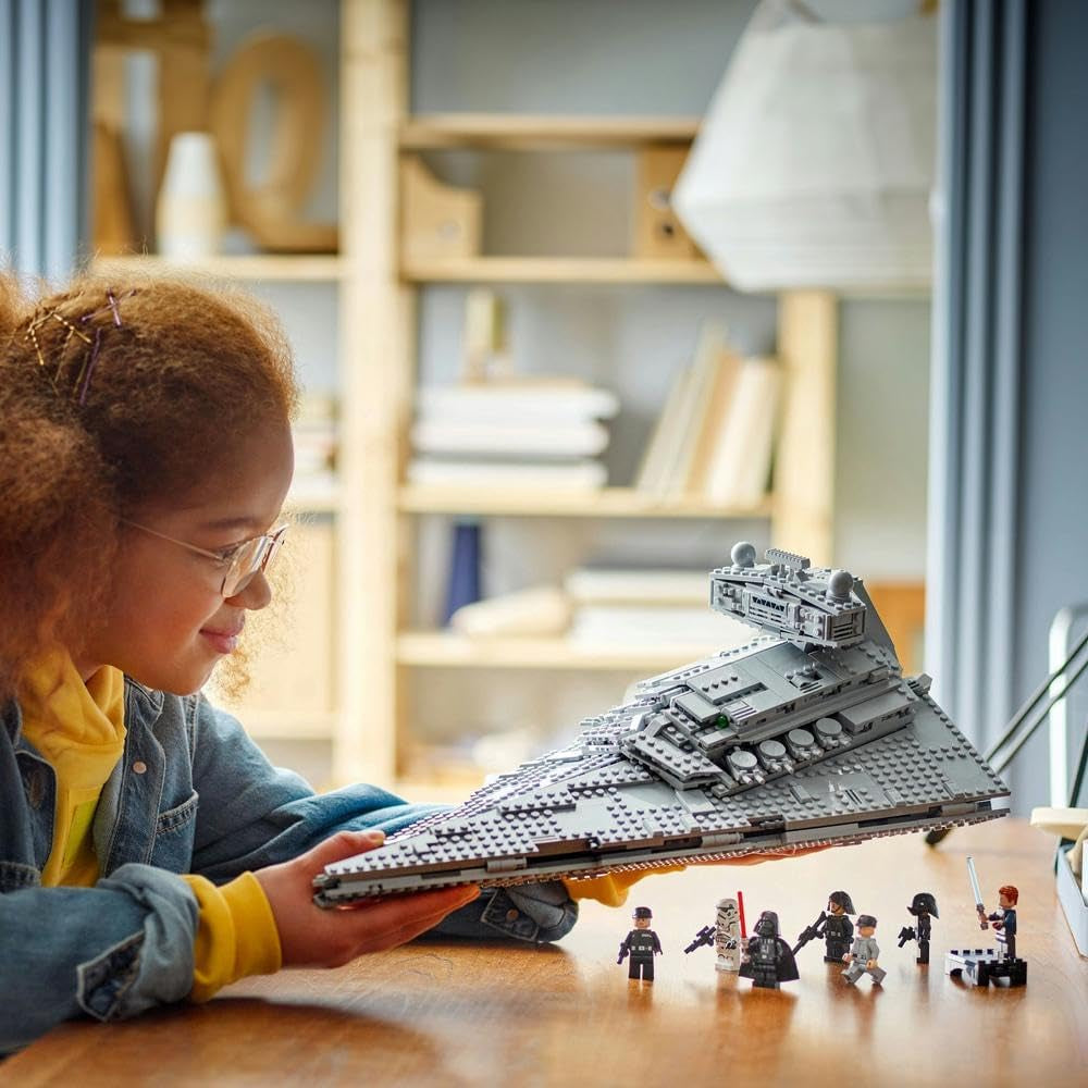 LEGO Star Wars Destructor Estelar Imperial, Set de Nave Estelar, Juguete de Construcción, Set de Juego de Darth Vader y Cal Kestis, Regalo de Cumpleaños para Niños, Niñas y Fanáticos 75394 Juegos de Construcción Besuche den LEGO-Store