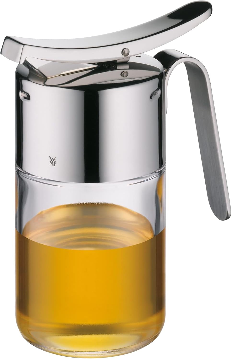 WMF Barista Dispensador de sirope/miel 240 ml, tarro de cristal y depósito de 1 l, altura 21,5 cm, tarro con tapa, recipiente para café en grano, tarro para cereales, tarro para alimentos con gran abertura de llenado Cajas para guardar alimentos Naty Shop
