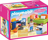 Dollhouse 70985 Casa de muñecas plegable con asa, juguete para mayores de 4 años y Dollhouse 70209 Habitación para adolescentes con figura de niña y accesorios, 4+