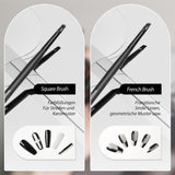 Nagel Pinsel 8 Stück Pinsel para Gel Nägel, Nageldesign Gel Pinsel Dotting Painting Line Pen para Nagelack Gel Acryl Nagel Pinsel Nailart Kit Acryl Pinsel Fineliner Nägel Selber Machen