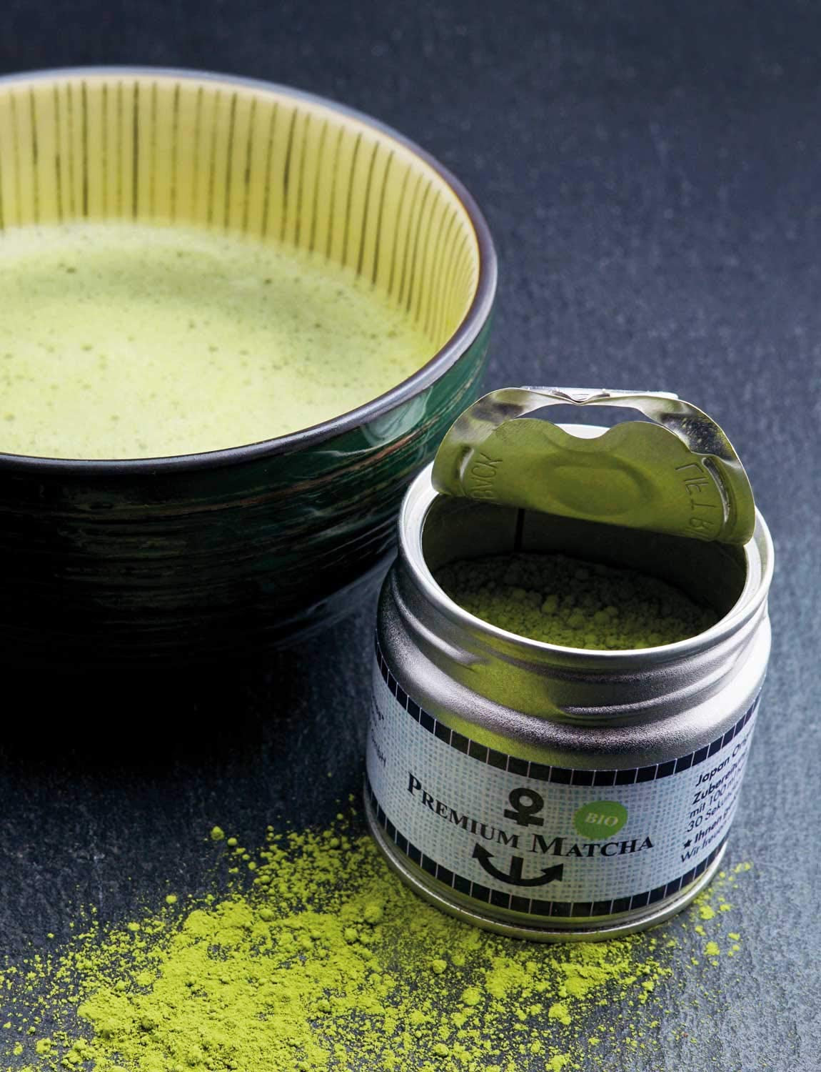 Matcha orgánico premium de Japón, grado ceremonial, sin pesticidas, polvo extrafino en caja de 30 g, sabor a té verde intenso y delicado, adecuado para café con leche, batidos, grado ceremonial