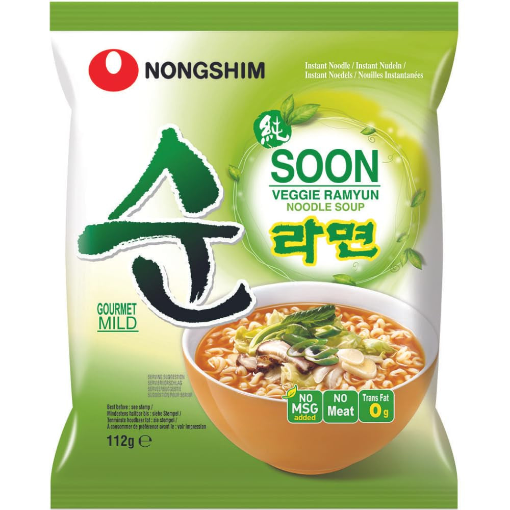 Nong Shim - Sopa Instantánea Nudeln Soon Veggie - Multipack (12 X 67 GR)