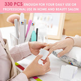 330 Stück Fusselfrei Nägel Wattepads, Fusselfreie Nageltücher, Nagel Wischtücher Wattepads, Nagelleck Entfernen Für Cleaner Gelnägel Nail Wipes Pads (blanco)
