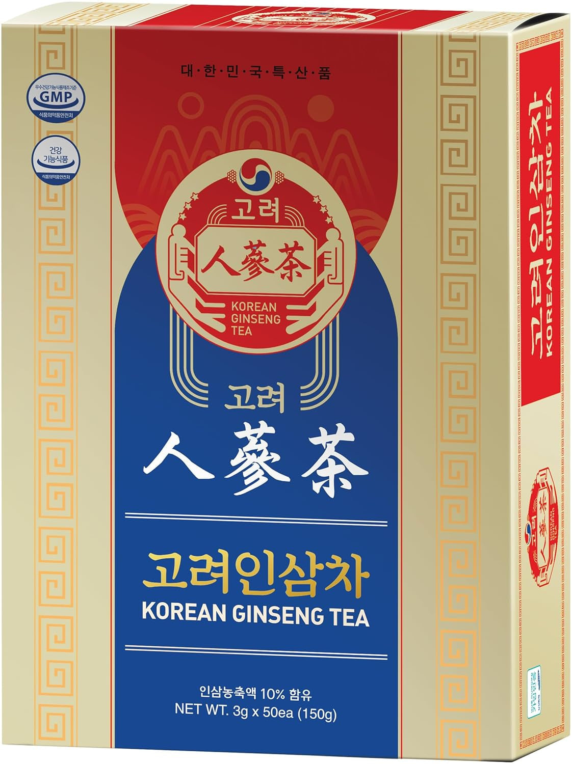 GINSENG COREANO Preparación para bebidas con ginseng blanco, granulado 150 g