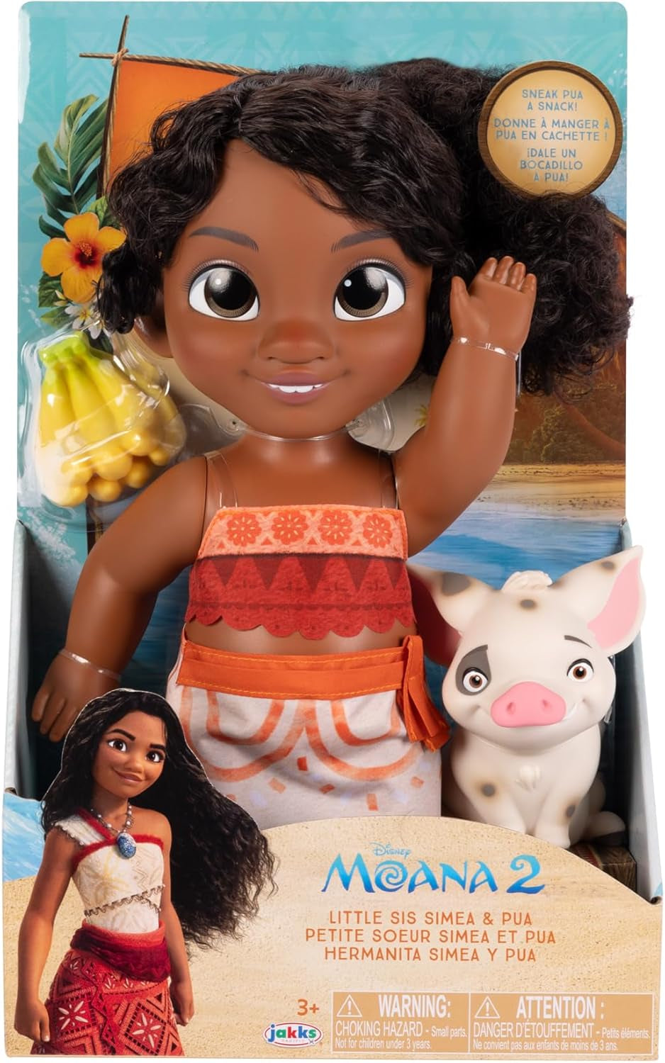 Muñecas Moana 2 Vaiana 2 Hermanita Simea 27Cm Cu Pua Naty Shop