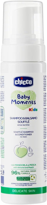 Chicco KIDS - PIEL DELICADA - MOUSSE 2 EN 1: CHAMPÚ Y ACONDICIONADOR, 150 ml Infantil - Baño y Cuidado de la piel Naty Shop Default title