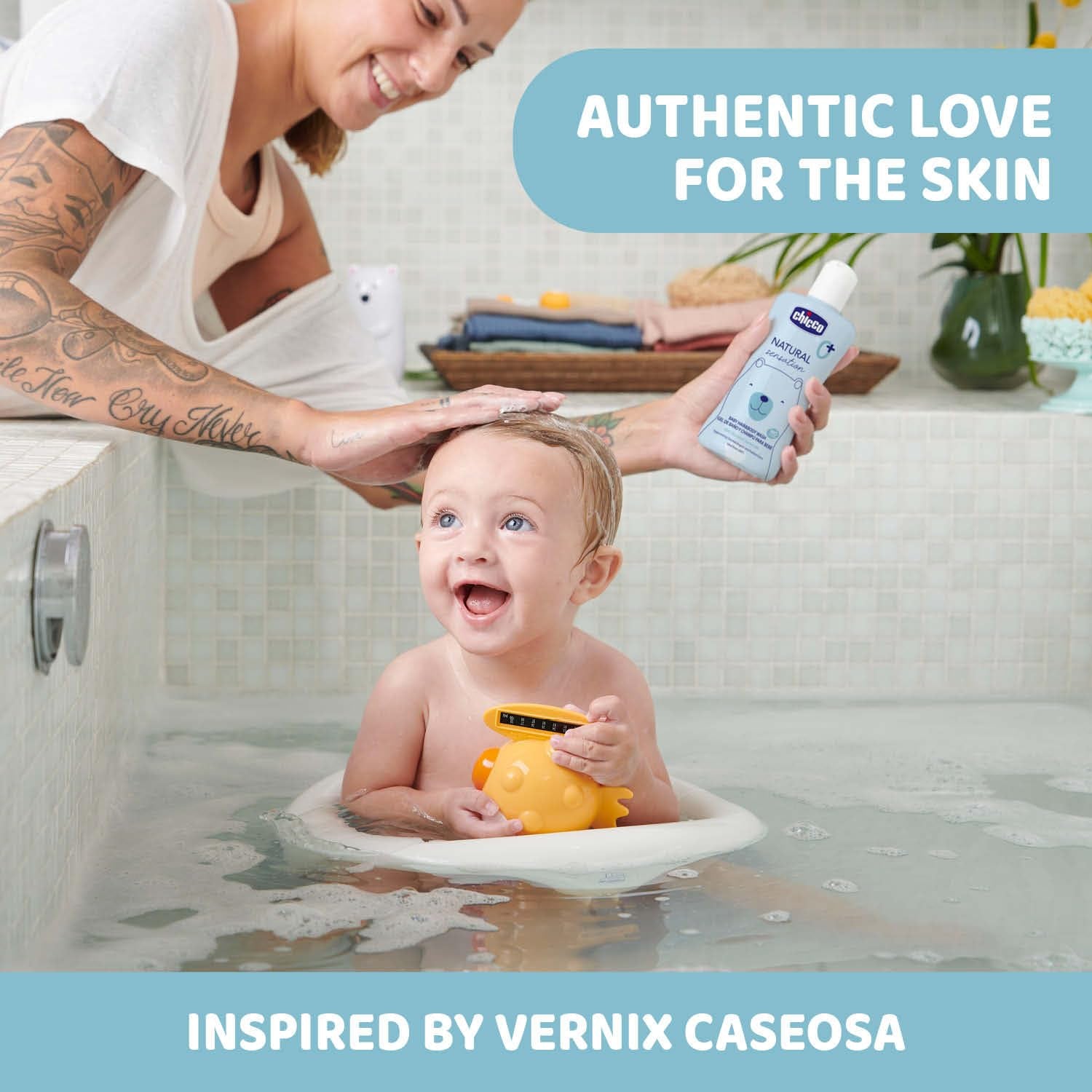 CHICCO NATURAL SENSATION - CHAMPÚ Y BAÑO PARA NIÑOS - SIN BEBIDA, 200 ML Infantil - Baño y Cuidado Naty Shop
