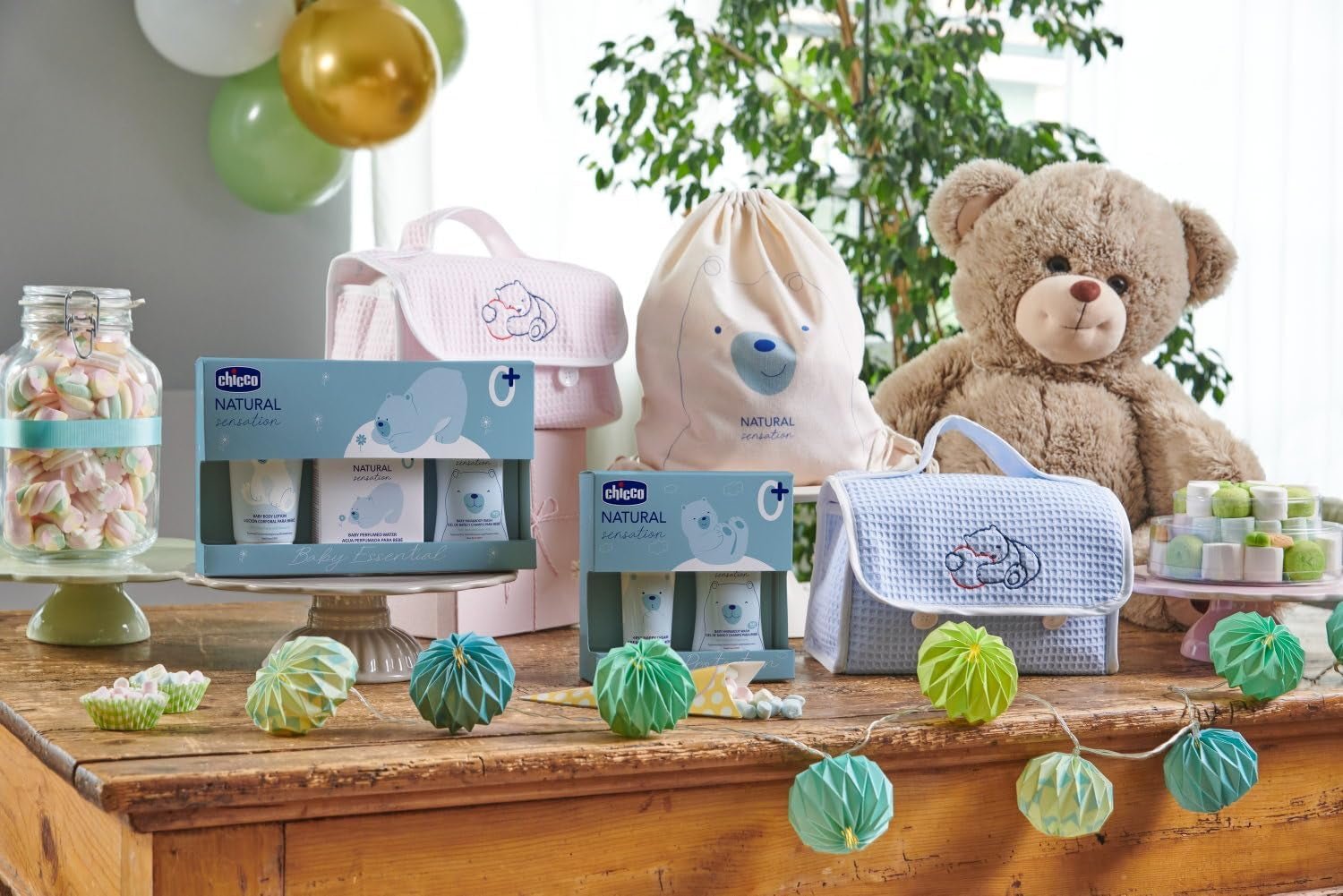 CHICCO NATURAL SENSATION - SET 2: 1 CHAMPÚ Y BAÑO - NO RESECANTE 200 ML, 1 CREMA CAMBIADORA 4 EN 1 100 ML Infantil - Baño y Cuidado Naty Shop