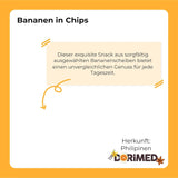 Chips de plátano 1 kg | Rebanadas crujientes de chips de plátano con frutos secos | merienda saludable con un delicioso sabor | Naty Shop productos deshidratados
