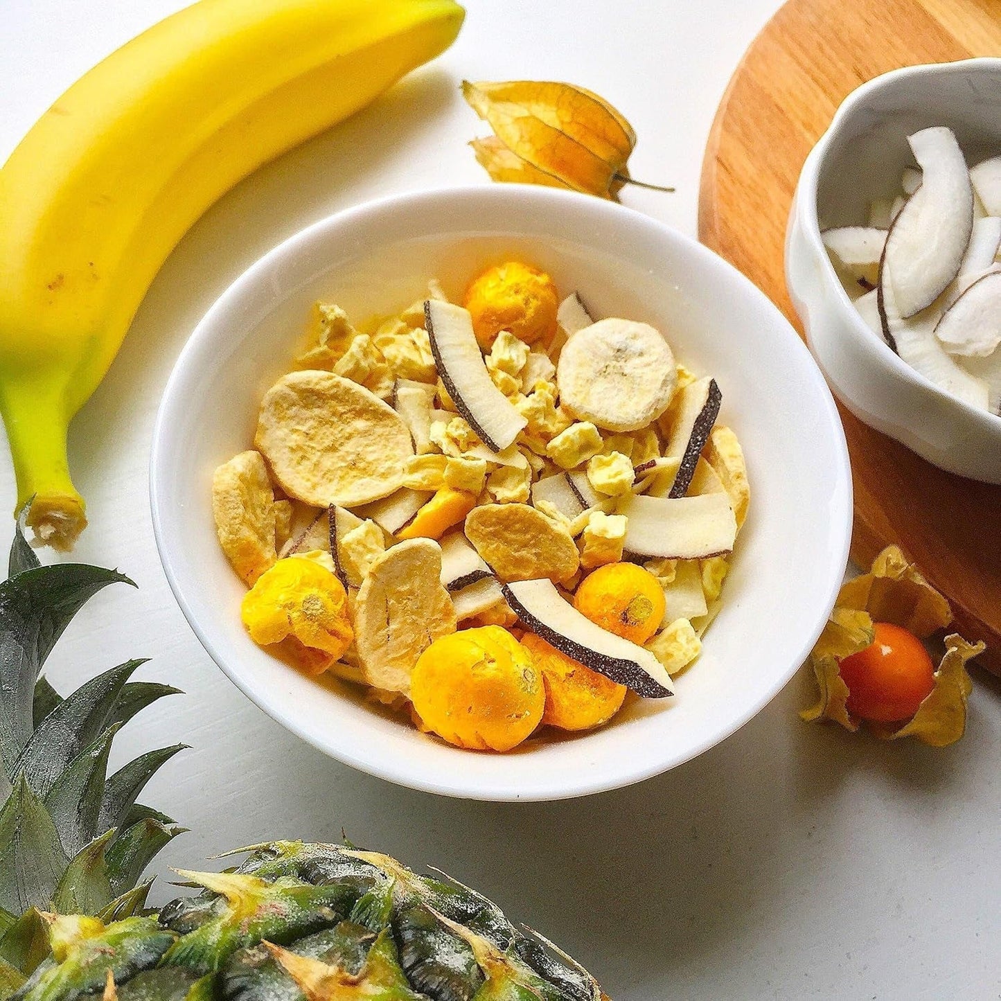 myfruits chips de plátano (rodajas de plátano) liofilizados, 100g, sin añadidos, 100% plátano, fruta liofilizada sin azúcares añadidos Productos deshidratados Naty Shop