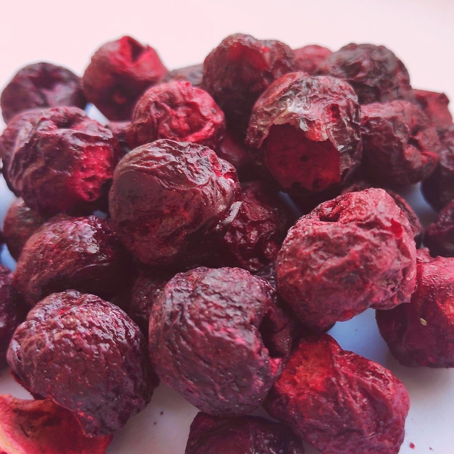 Cerezas liofilizadas | Cerezas ácidas secas | Frutas liofilizadas | Frutas secas liofilizadas | Frutas liofilizadas Cerezas secas | Batido de pieles Frutas liofilizadas (90g) Productos deshidratados Naty Shop