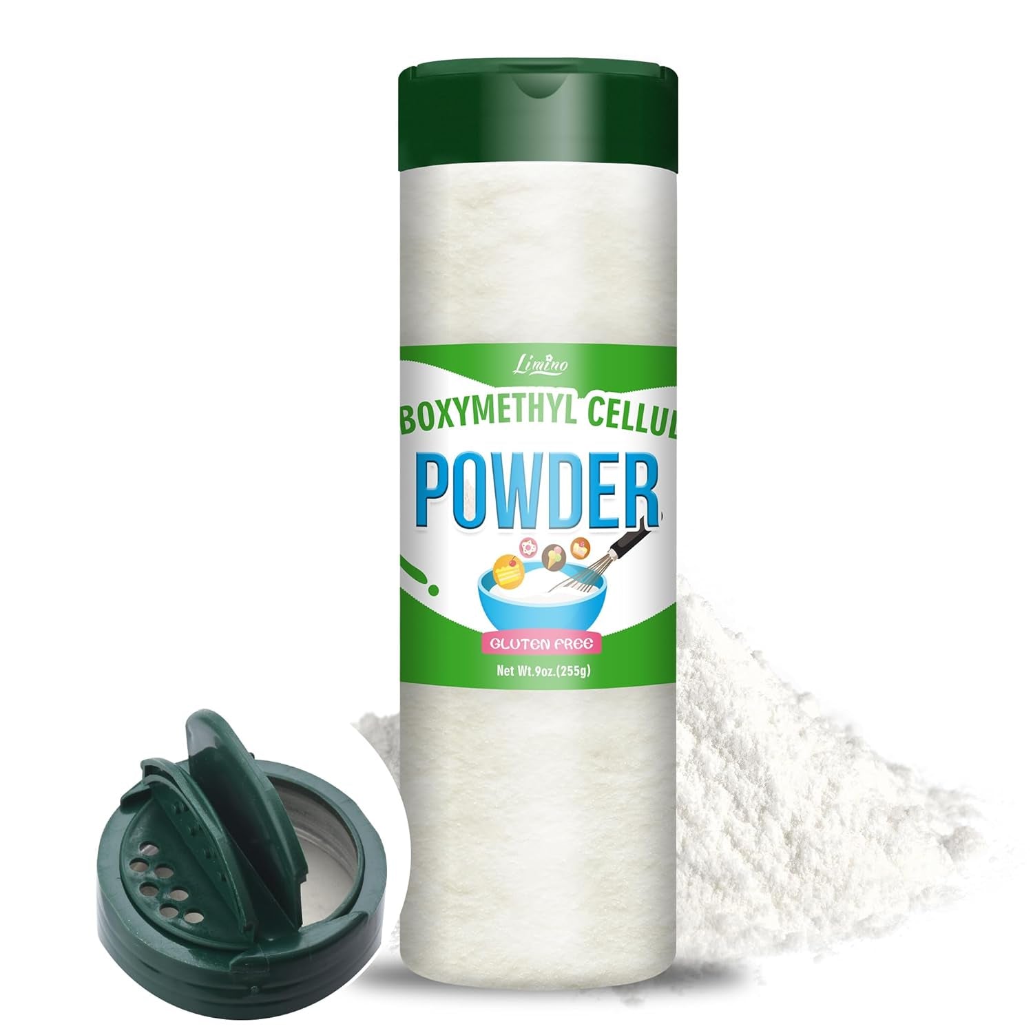 CMC en polvo 255 g - Polvo de CMC 100% puro, espesante de alimentos, estabilizador de helado, polvo Tylo para fondant, pasteles, helados, alimentos congelados, dulces, yogur, pasta de goma Naty Shop Pasta de azúcar Título predeterminado