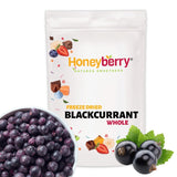 Grosellas negras liofilizadas 250g - Frutas liofilizadas - Frutas secas liofilizadas - Grosellas negras secas para repostería, muesli, decoración de tartas, postres Productos deshidratados Naty Shop 250G